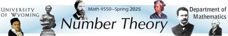 MATH 4550---Number Theory