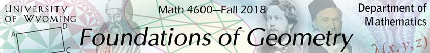 MATH 4600---Foundations of Geometry