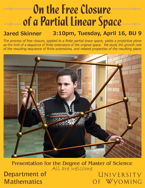 Jared Skiner's MS presentation poster