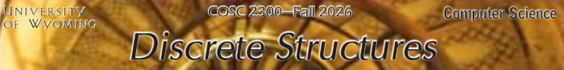 COSC 2300---Discrete Structures